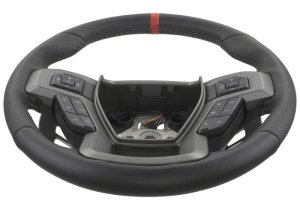 Ford F-150 Steering Wheel Kit - Ford Racing - Raptor Style - Black with Red Sightline - `15-`18 Ford F-150 Steering Wheel Kit - Ford Racing - Raptor Style - Black with Red Sightline - `15-`18